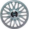 AUTO-STYLE J-Tec J14586 Set Di 4 Copricerchi Orden R 14 Pollici Argento + Anello Cromato, Chrome