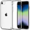 Spigen Cover Ultra Hybrid 2 Compatibile con iPhone SE 2022 5G, iPhone SE 2020, iPhone 8 e iPhone 7 - Trasparente