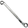 Aerzetix - Chiave Poligonale Doppia - Contrangolo 17x19mm - Chiave manuale occhiello in acciaio CR-V per/Serraggio/Assemblaggio/ - Impugnatura lucidato 12 lati bi-esagonale - Colore argento - C45498