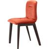 Scab Sedie NATURAL ALICE POP in legno massello 2849 - Scab Design - minimo 2 pezzi : Colore - Mattone, Finiture - Vellutino, Telaio - Faggio Sbiancato