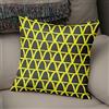 BonaMaison Fodera per Cuscino Giallo neon e fumo Cotone e Copricuscini Federa per Divano Casa Soggiorno Camera da Letto Decorazione Interni ed Esterni, Dimensioni: 50x50 - Prodotta in Turchia