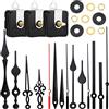 Mudder 3 Pezzi Meccanismo Orologio Coppia Elevata Movimento Albero Lungo con 5 Diverse Paia di Mani Parti Riparazione dell'Orologio DIY Sostituzione