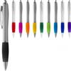 Bullet Penne a sfera con fusto argento ed impugnatura colorata personalizzata Nash Blue personalizzate o neutre