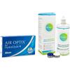 Alcon Air Optix Plus Hydraglyde (6 lenti) + Solunate Multi-Purpose 400 ml con portalenti