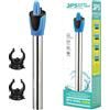 BPS BUENA PET SHOP BPS - Scaldabagno subacqueo, 50 W, in acciaio inox, 20 cm, con 2 ventose BPS-6084