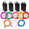 Guangyu Mioke 8pcs EL Filo 8 x 3 m Elettroluminescente con 3 modalità 'ardore di effetto stroboscopico della luce al neon Set