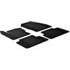 Gledring Tappetini in Gomma Compatibile con Ford C-Max 2010-2014 (Profilo T 4-Parti + Clip di Montaggio)