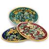 CERAMICHE CALTAGIRONE Piatto Ovale Ceramica Caltagirone Ornato cm 38- Vari decori