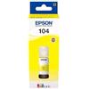 Epson FLACONE INCHIOSTRO PIGMENTATO ORIGINALE EPSON 104 C13T00P440 T104YE GIALLO ECOTANK ET-2710 70ML