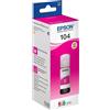 Epson FLACONE INCHIOSTRO PIGMENTATO ORIGINALE EPSON 104 C13T00P340 T104MA MAGENTA ECOTANK ET-2710 70ML