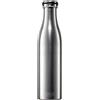Lurch 240964 - Bottiglia termica per bevande calde e fredde, in acciaio inox sabbiato a doppia parete, 0,75 l, colore: Argento