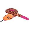 Wild Republic Plush Snake Arancio tribale, Serpente Di Peluche, Regalo Per Bambini, Peluche Per Bambini, Imbottitura Realizzata Partendo Da Bottiglie Riciclate