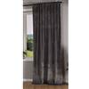 Gardinenbox Milano 20357 - Tenda oscurante in velluto, con passanti e passante per tunnel, accorciabile, grigio, 1 pezzo (altezza x larghezza), 235 x 135 cm, 20357