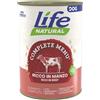 Life Dog Nutrition Plus Complete per Cane da 400g Gusto Manzo a Pezzettoni