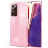 NALIA Brillantini Cover compatibile con Samsung Galaxy Note 20 Ultra Custodia, Glitter Case Telefono Cellulare Copertura Resistente Protettiva Strass Smartphone Protezione Skin, Colore:Pink