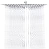 Ibergrif M20294 Soffione Doccia Quadrato 30x30 cm, Doccia Effetto Pioggia Ultrasottile 12 Pollici, Testa Fissa in Acciaio Inox 304 Cromato, Sistema Anticalcare con Rotazione 360° per Bagno