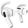 KeyBudz EarBuddyz - Accessori per auricolari in silicone per Apple AirPods Pro, auricolari EarPods, antiscivolo, sportivi, colore bianco