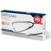 Pic Solution STETOSCOPIO PIATTO DOTATO DI DIAFRAMMA PERAUSCULTAZIONE DURANTE LA MISURAZIONE DELLA PRESSIONE ARTERIOSA DOPPIA CAMPANA ARCHETTO IN METALLO CROMATO 21405