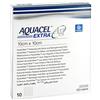 AQUACEL AG EXTRA MEDICAZIONE CON IONI ARGENTO 10X10 CM 10 PEZZI