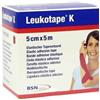 Leukoplast BENDA ADESIVA LEUKOTAPE K PER TAPING FISIOTERAPICO LARGHEZZA 5 CM LUNGHEZZA 5 M COLORE ROSSO IN ROTOLO