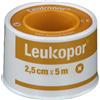 Leukoplast CEROTTO ADESIVO IPOALLERGENICO LEUKOPOR. SUPPORTO: TESSUTO NON TESSUTO BIANCO DI POLIESTERE E VISCOSA ADESIVO POLIACRILICO SENZA RESINE E GOMME NATURALI. 2,5X500CM MUTUABILE