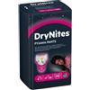 Huggies PANNOLINO HUGGIES DRYNITES GIRL PYJAMA PANTS 4/7 ANNI M 17/30KG 10 PEZZI