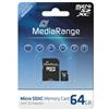 Mediarange 64GB Scheda MicroSD MediaRange SD CL.10 inkl. Adapter [MR955]
