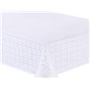 Home Direct Tovaglia in Tela Cerata plastificata Rettangolare 140 x 180cm Bianca