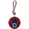MYSTIC JEWELS - Hamsa della mano di Fatima in vetro con occhio turco per buona fortuna in casa (Modello 3)