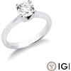 Gioielli di Valenza Anello fidanzamento Gioia Oro Bianco 0,90 ct