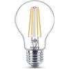 Philips Lampadina LED goccia filamento, 6 pz, 60W, attacco E27, Luce Bianca Calda, non dimmerabile