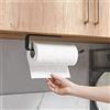 ANHORTS Portarotolo da Parete Cucina, Porta rotolo Cucina Senza Forature, Autoadesivo Porta Rotoli Cucina, Porta Rotolo Cucina Montaggio a Parete, Alluminio, Finitura Opaca (A-30cm)