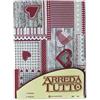 Tex family Telo ARREDO copritutto Gran Foulard copriletto COPRIDIVANO Tessuto (1 Piazza, Aprica Rosso)
