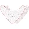 LÄSSIG Bavaglino sciarpa triangolare 2 pezzi. Bottone a pressione reversibile in cotone biologico/Baby Bandana Garden Explorer Snail