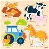 goki Inserire animali da fattoria puzzle