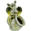 Kremers Schatzkiste Drago bambino con vaso per piante Figurina di drago Gargoyle