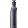 Lurch 240864 - Thermos per bevande calde e fredde, in acciaio INOX a doppia parete, 0,75 l, colore: Antracite metallizzato