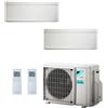 DAIKIN CONDIZIONATORE DAIKIN STYLISH BIANCO DUAL SPLIT 7000+12000 BTU INVERTER R32 2MXM40M A++/A++ WIFI