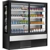 Ristosubito Espositore verticale murale refrigerato Zoin Modello Olimpo OM180PSVG-S Adatto per l'esposizione di bevande, latte, gastronomia fredda Porte scorrevoli Refrigerazione ventilata gruppo incorporato