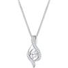 Elli Collana da donna con simbolo dell'infinito di zirconi Amoureux in argento sterling 925, 450, Cristallo, Senza gemme