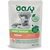 Oasy per Gatto Adult Sterilized con Bocconcini di Samone in salsa 85 gr