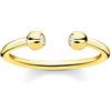 Thomas Sabo Anello da donna argento sterling 925 placcatura oro giallo 750 TR2319-414-14