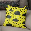 BonaMaison Fodera per Cuscino Giallo neon e fumo Cotone e Copricuscini Federa per Divano Casa Soggiorno Camera da Letto Decorazione Interni ed Esterni, Dimensioni: 50x50 - Prodotta in Turchia