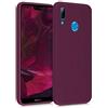kwmobile Custodia Compatibile con Huawei P20 Lite Cover - Back Case per Smartphone in Silicone TPU - Protezione Gommata - viola bordeaux