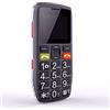 artfone Telefono Cellulare per persone anziane, Artfone C1 Senior, telefono dual sim con tasti grandi e facile da usare, Funzione SOS, Batteria di grande capacità, Nero