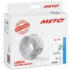 Meto Etichette per prezzatrici (32x19 mm, 2 linee, 10.000 pezzi, bianco, rimovibili, per Meto, Contact, Sato, Avery, Tovel, Samark, ecc.)
