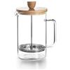 LACOR - 62168, Caffettiera francese Wood, 6 tazze, 0,8 litri, acciaio 18/10