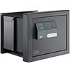 BURG-WÄCHTER Cassaforte a Muro, Karat WT 614 E FP, Serratura Elettronica a Combinazione Numerica con Scansione di Impronte Digitali, Grado di Resistenza N, Profondità Regolabile, Grigio, 15.6-26 L