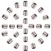 UNICRAFTALE 200 pc 4mm Colonna Perline in Acciaio Inox Distanziatori Allentati scanalati Perline con Fori Grandi per creazione di Gioielli con Collana di Braccialetti