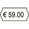 printex Rotolo da 1000 etichette per prezzatrice Printex sagomate 26x12 mm bianco permanente conf. 10 rotoli - 2612sbp10